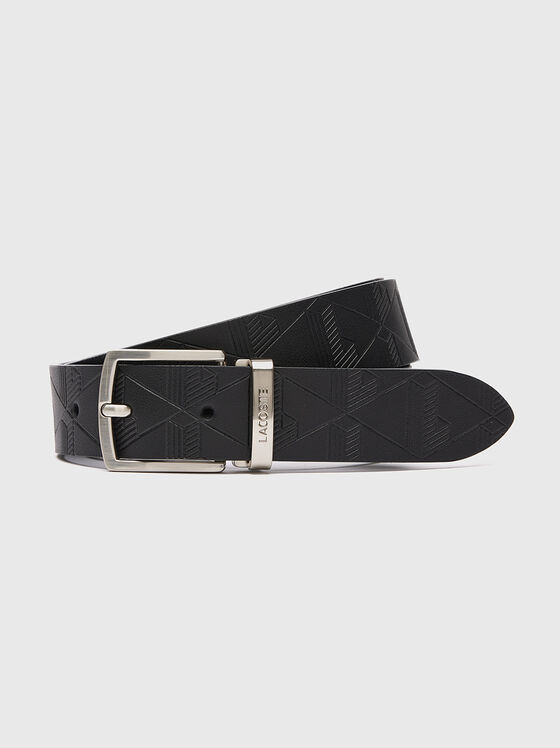 Two buckles leather belt gift set - 1