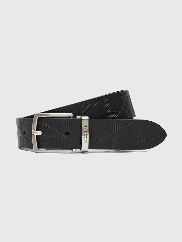 Two buckles leather belt gift set - 1