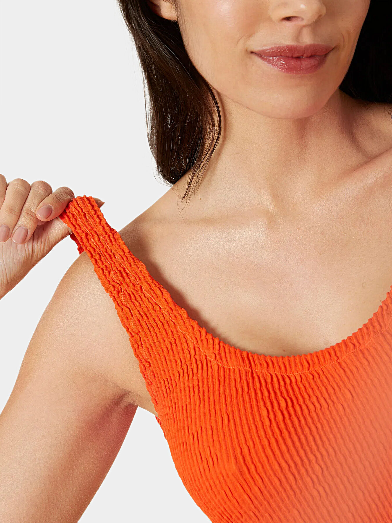 FRIZZY one-piece swimsuit in orange color brand YAMAMAY