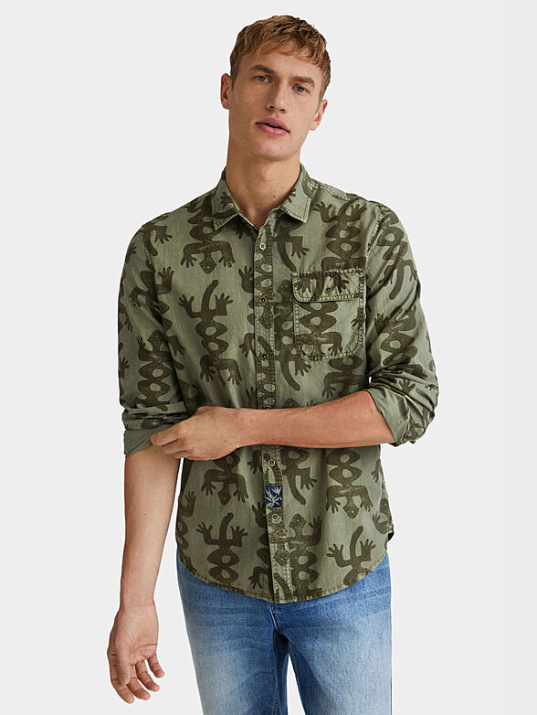 XAVIER shirt with animal accents - 1