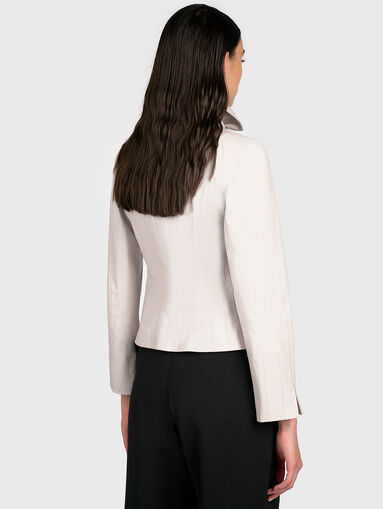 Elegant leather jacket - 4