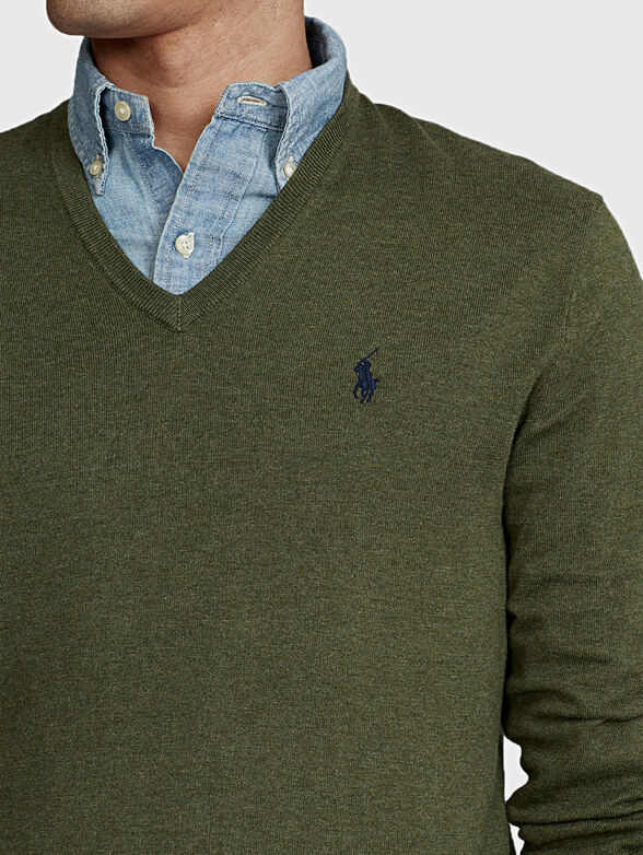 Cotton sweater with Pony logo - 3