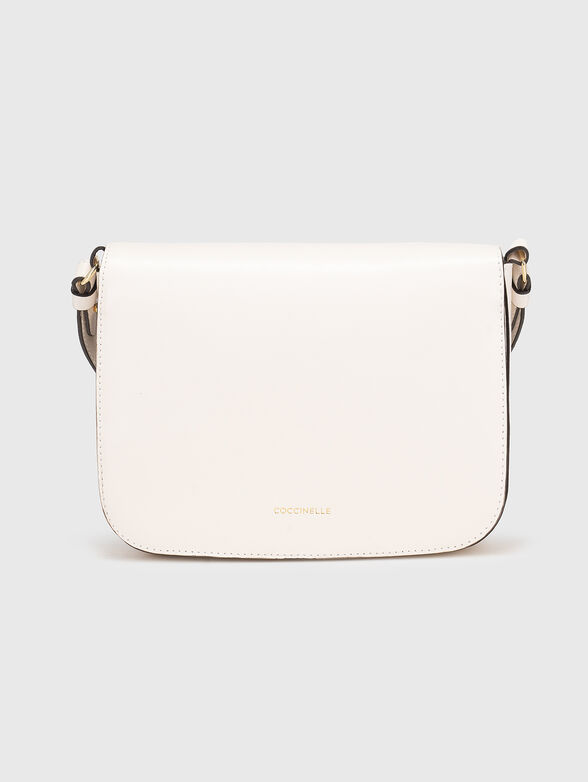 Leather crossbody bag with gold details - 3
