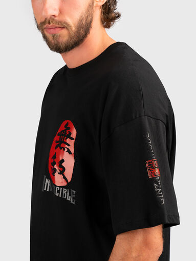 Round neck oversized T-shirt - 3