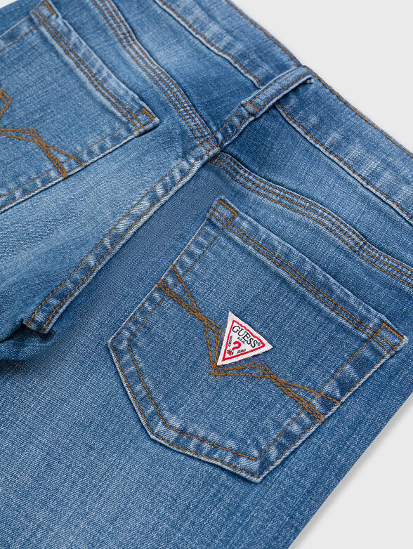 Blue straight jeans - 3