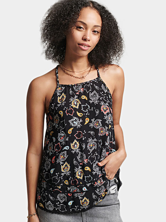 CAMI top with floral print - 1