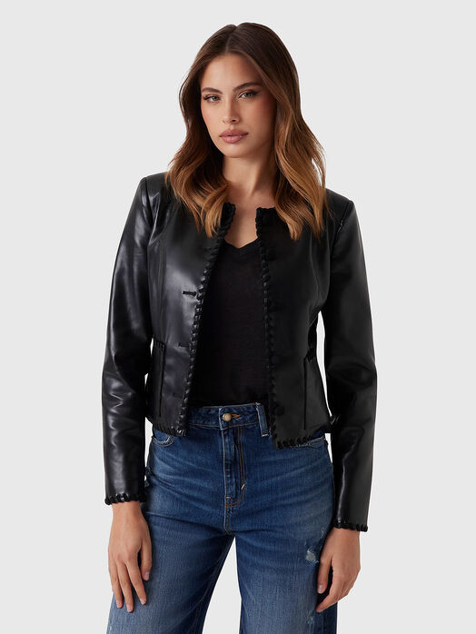 LEONTINE jacket with accent stitching