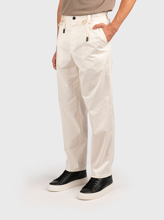 GOS beige trousers with darts - 1