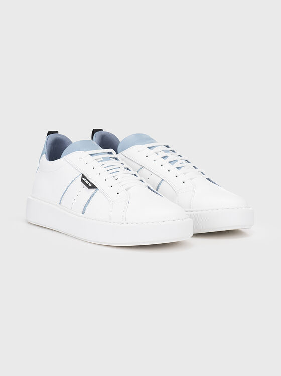 BYRON GYLL leather sneakers with blue details - 2