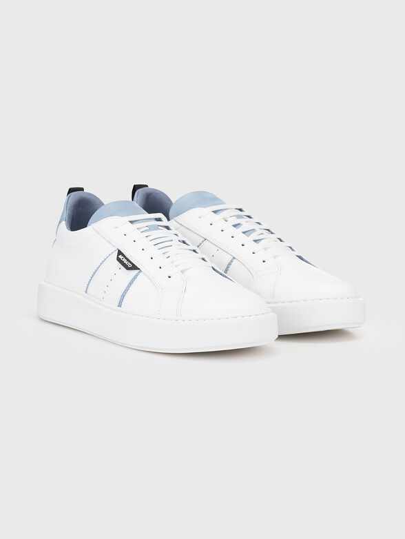 BYRON GYLL leather sneakers with blue details - 2