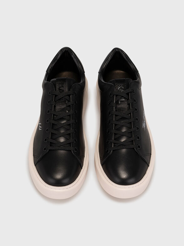 MAXI KUP leather sports shoes in black - 6