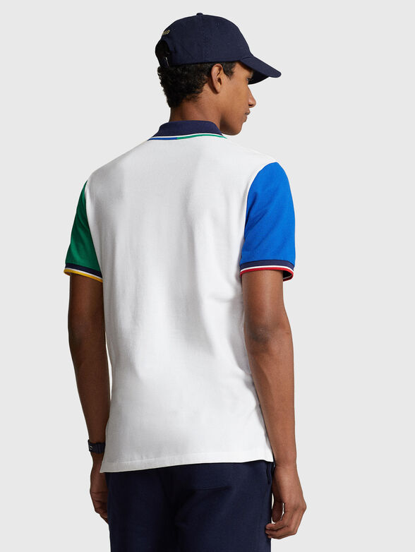Polo shirt with contrast sleeves and collar - 3