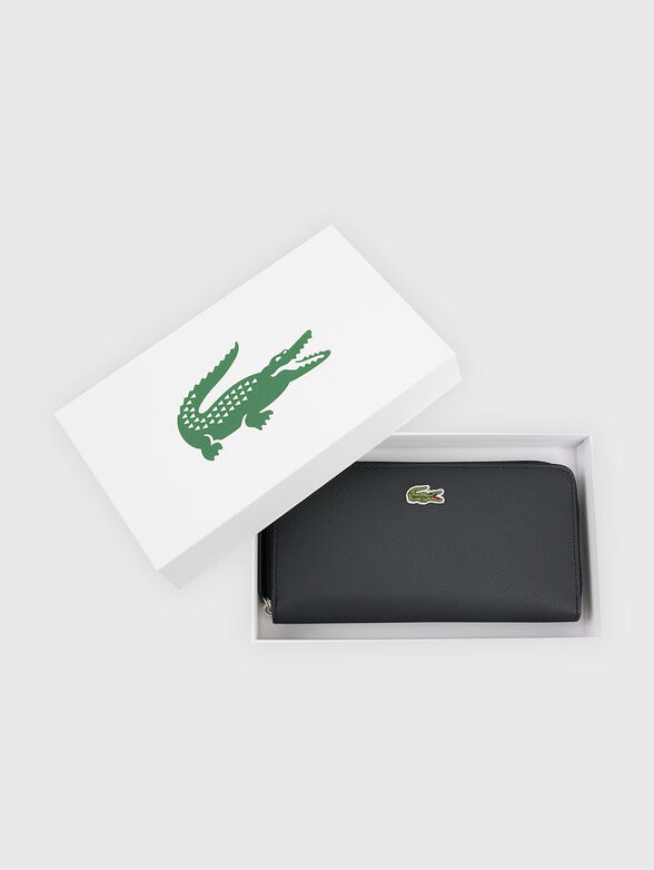 Black wallet with logo detail - 4