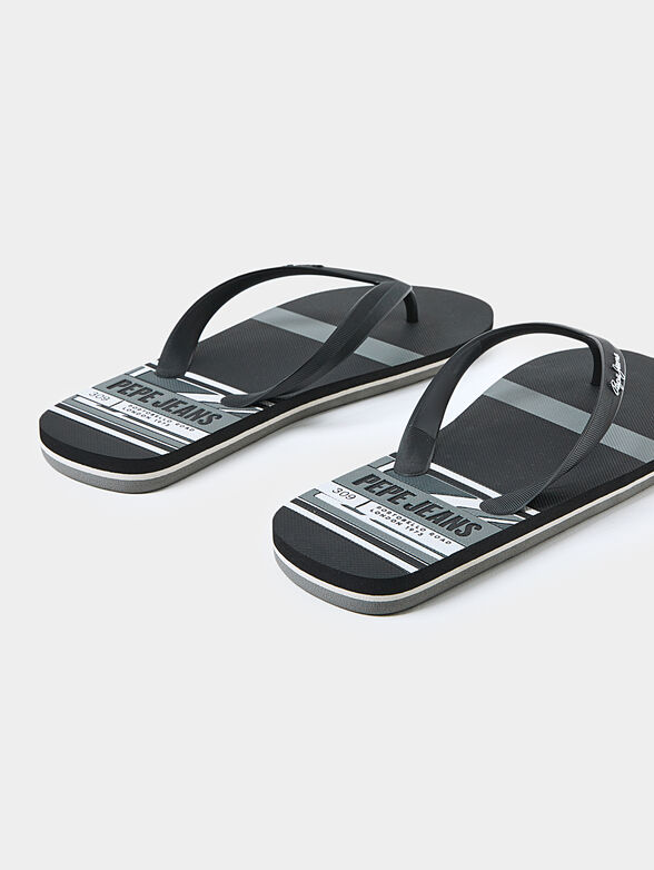 WHALE flip flops in black color - 4