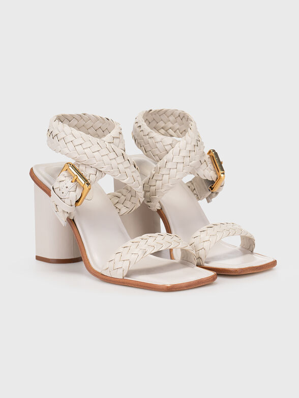 Nappa leather heeled sandals - 2