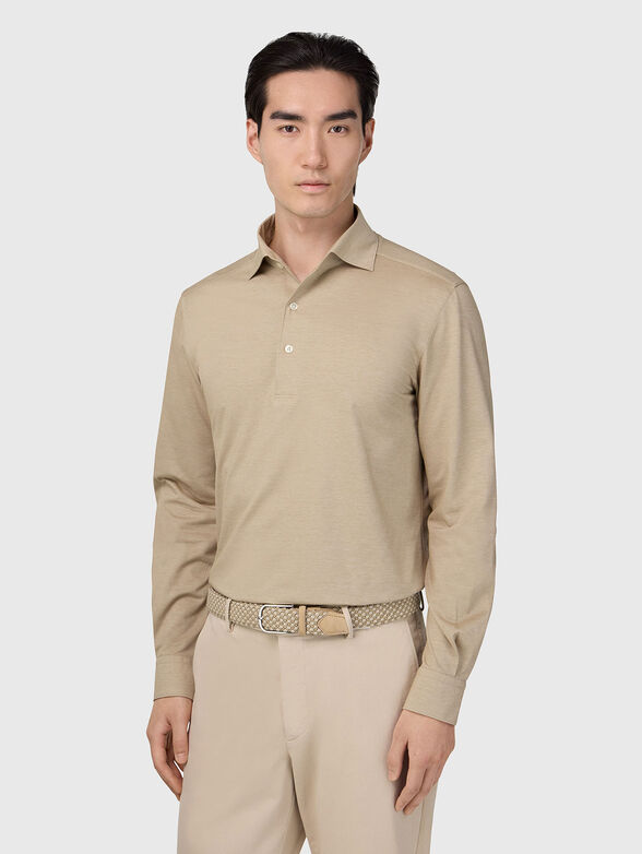 Long sleeved polo shirt - 1