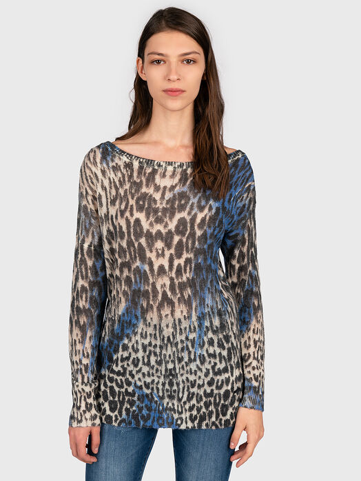 INES Sweater with animal print