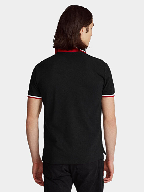 Polo-shirt in black color - 3