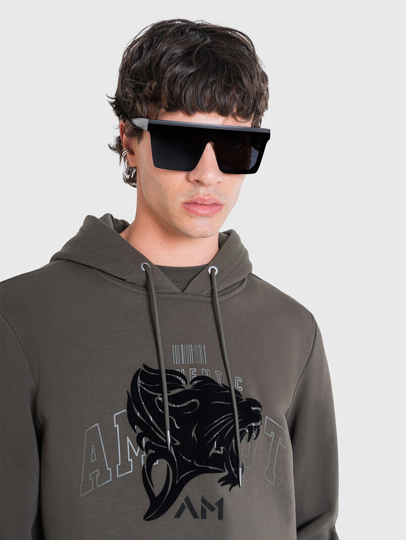 Sweatshirt with textured print - 3