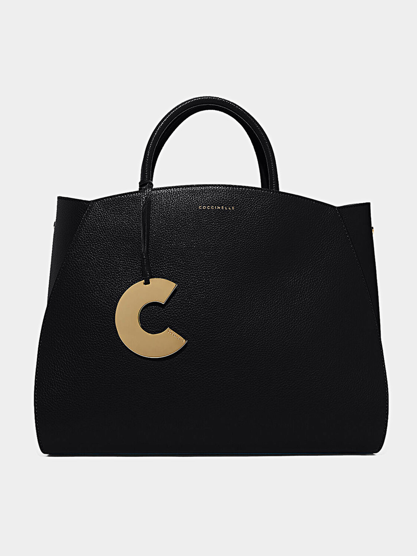 CONCRETE Black leather bag brand COCCINELLE Globalbrandsstore en