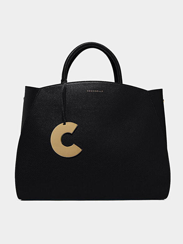 CONCRETE Black leather bag - 1