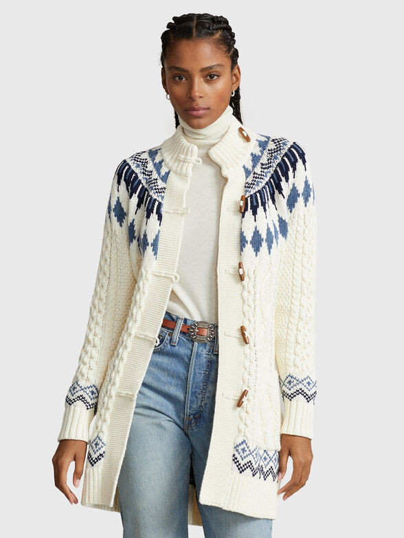 Wool blend cardigan  - 1