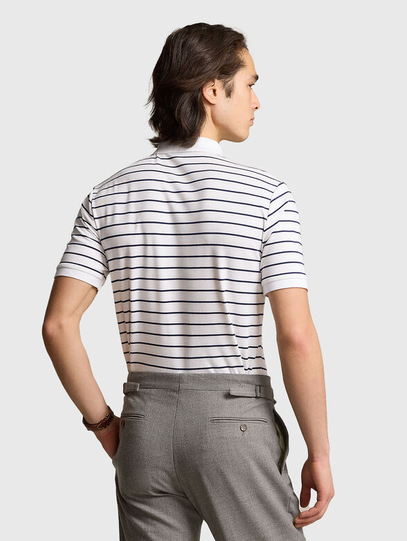 Striped polo shirt with logo embroidery - 2
