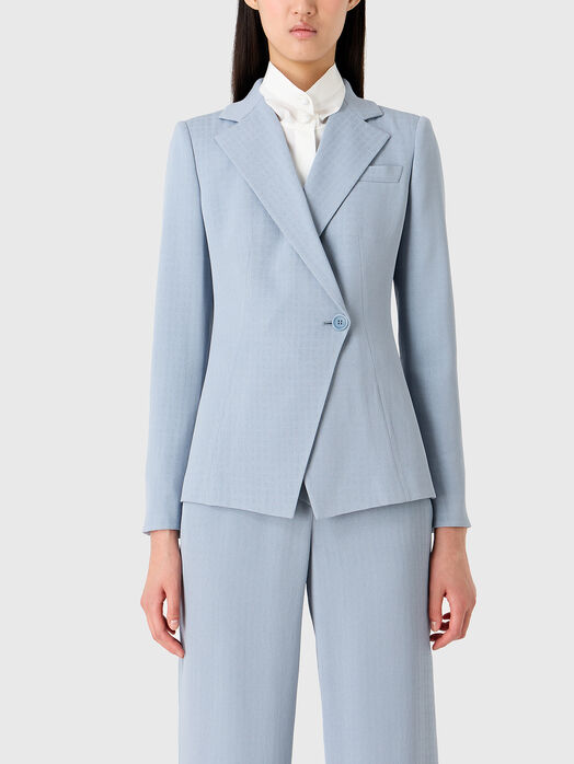 Jacket in blue with notched lapel