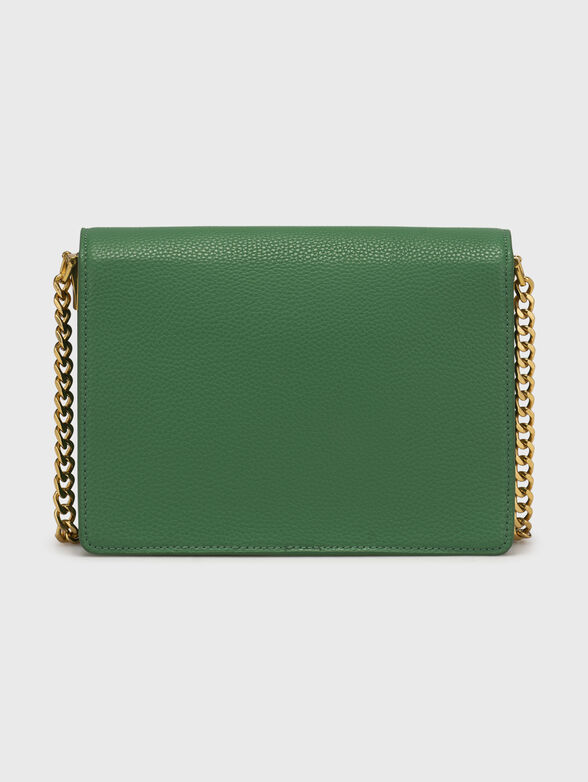 Beige crossbody bag with golden accent  - 3