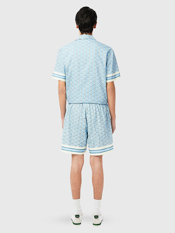 Cotton shorts with logo embroidery - 2