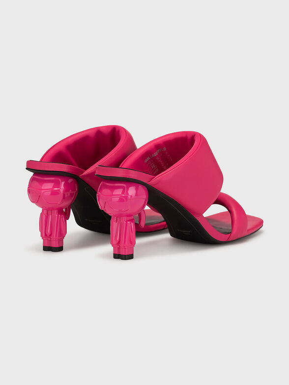 IKON black sandals with accented heels - 3