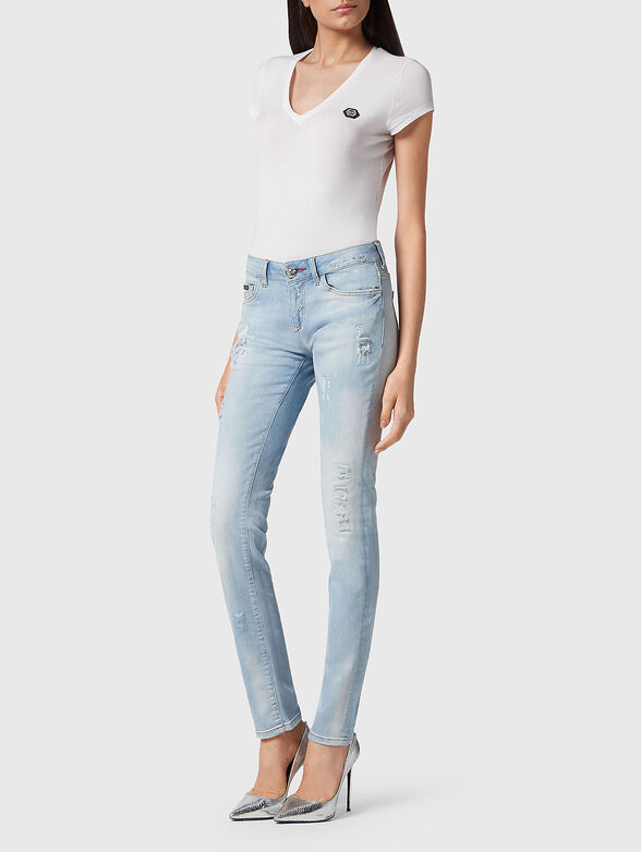 Slim jeans with print - 4
