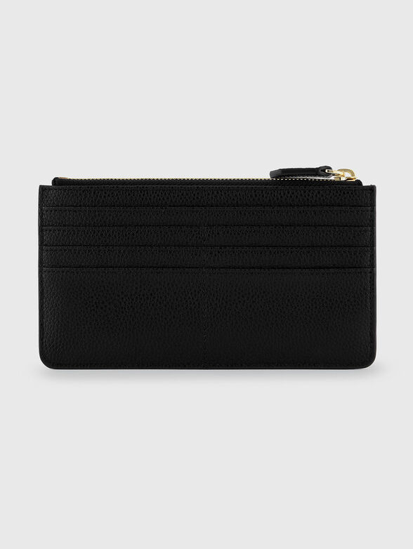 Card holder with zip and logo detail - 2