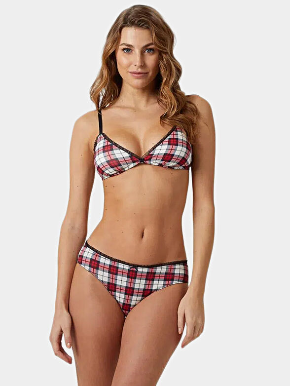 Padded triangle bra TARTAN - 1