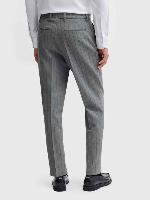 Striped slim trousers - 1
