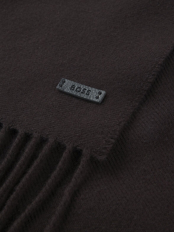 NASTER wool scarf with fringes - 3