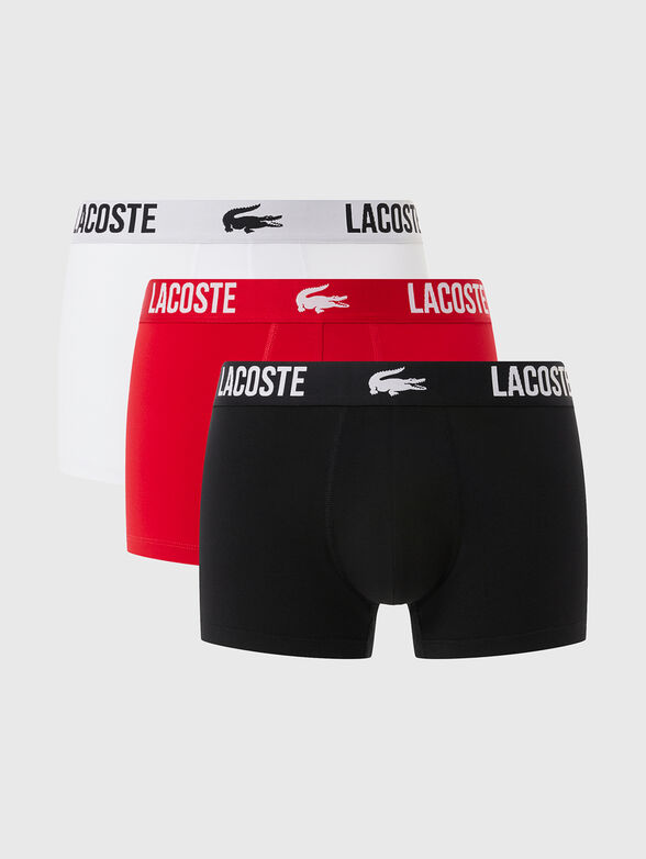 Set of three pairs of boxers with logo - 0