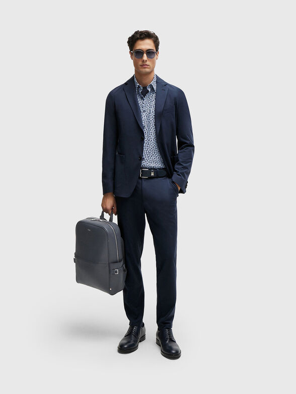 ZAIR black backpack with saffiano effect - 5