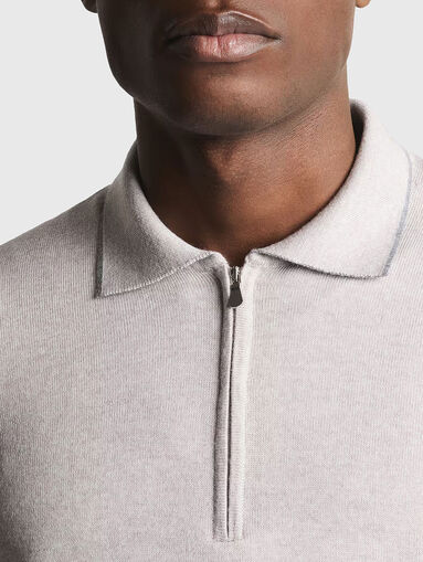 Polo shirt in wool - 4