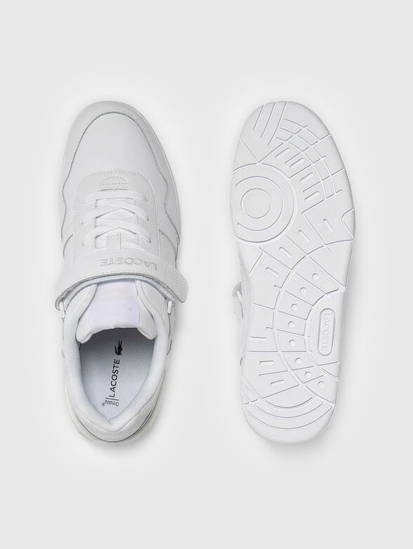 Leather sneakers with velcro - 5