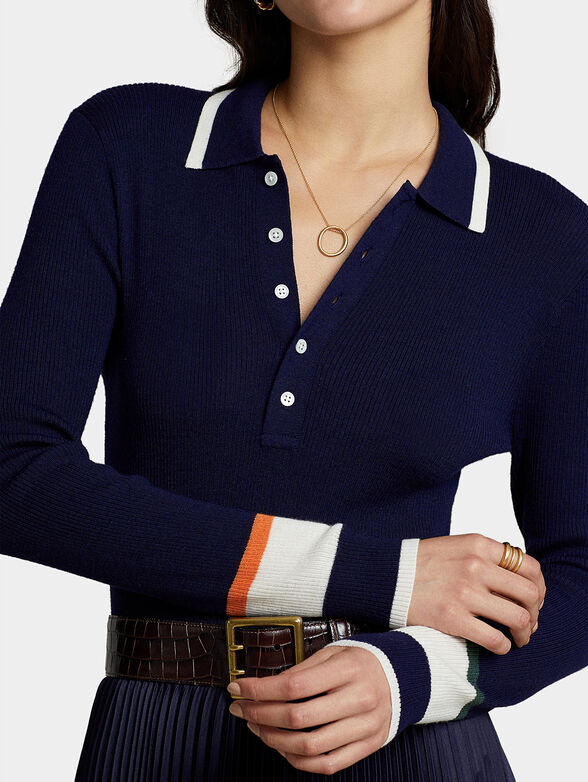 Dress with long sleeve and collar - 3