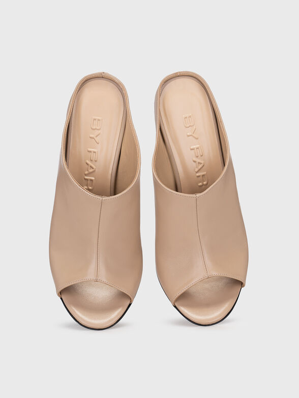 MARLENE leather heeled sandals - 6