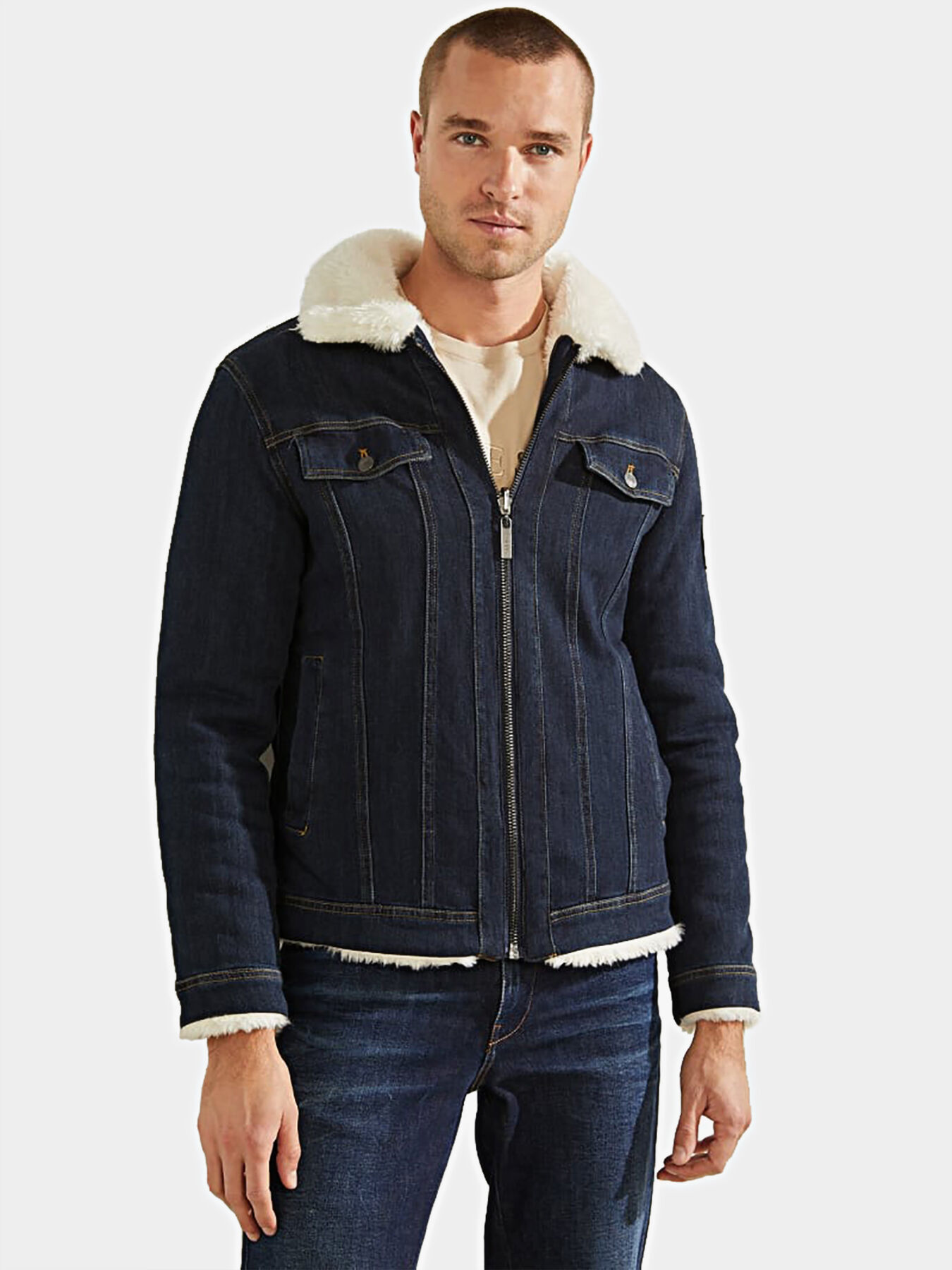 Guess reversible jacket best sale