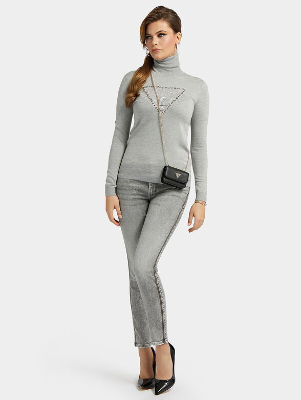 NOEMI black sweater with turtleneck - 2