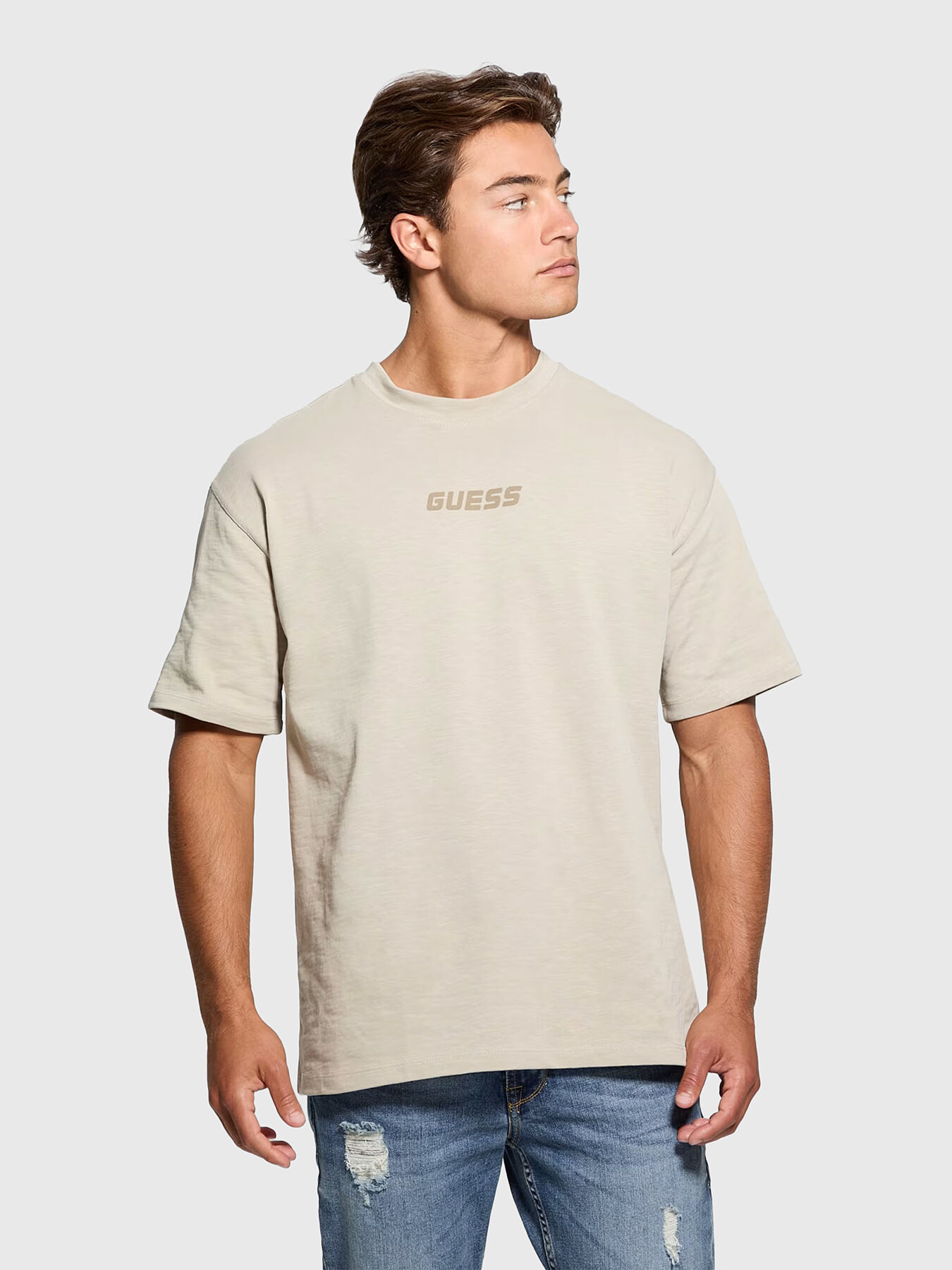 DALIM round neck T shirt brand GUESS Globalbrandsstore en