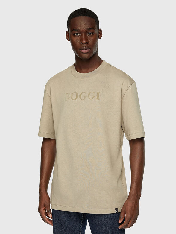 Cotton T-shirt with logo  - 1