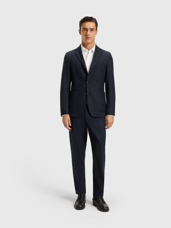 Navy blue slim fit blazer - 2