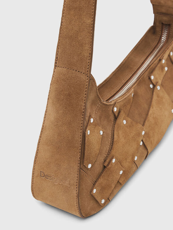 Suede bag with studs - 5