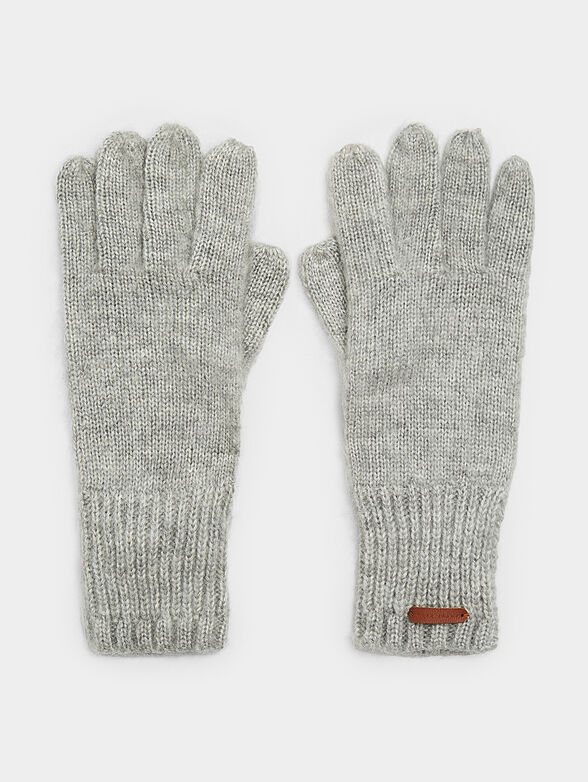 SARAH knitted gloves in black color - 1