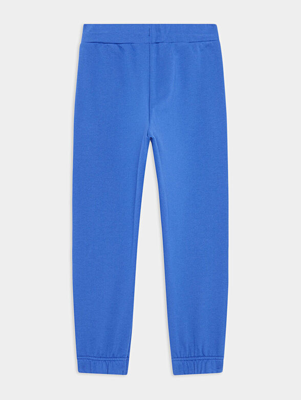 Black trousers with contrasting logo detail - 2